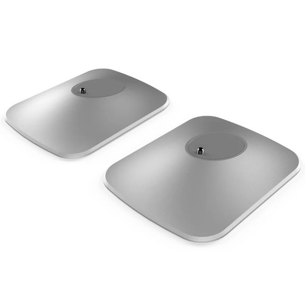 KEF P1 Desk Pad Speaker Stands for LSX Series - Silver KEF P1 Desk Pad Speaker Stands for LSX Series - Silver