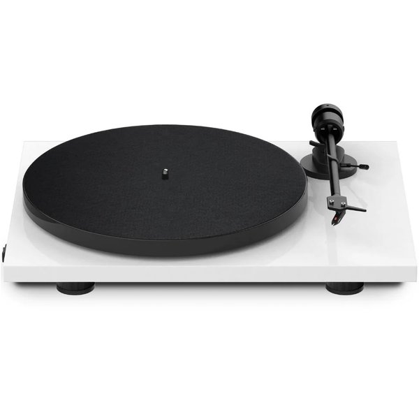 Pro-Ject E1 Phono Fully Manual Belt-Drive Turntable (with Ortofon OM 5E Cartridge) - White