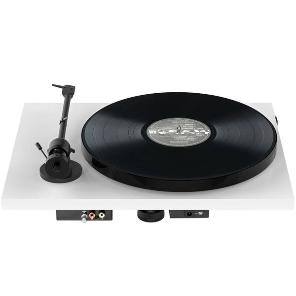 Pro-Ject E1 Phono Fully Manual Belt-Drive Turntable (with Ortofon OM 5E Cartridge) - White