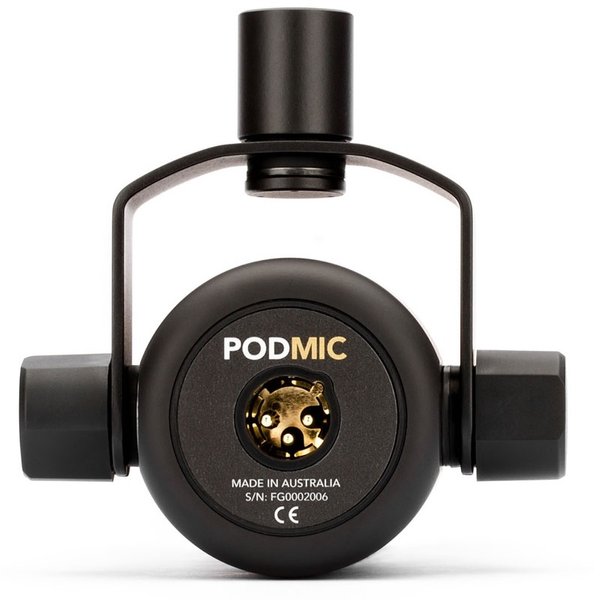 RODE PodMic Broadcast-quality Cardioid Dynamic XLR Microphone - Black RODE PodMic Broadcast-quality Cardioid Dynamic XLR Microphone - Black