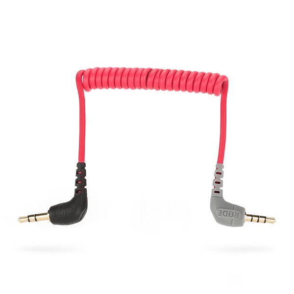 RODE SC7 Right-angle 3.5mm TRS to Right-angle 3.5mm TRRS Patch Interconnect Cable RODE SC7 Right-angle 3.5mm TRS to Right-angle 3.5mm TRRS Patch Interconnect Cable
