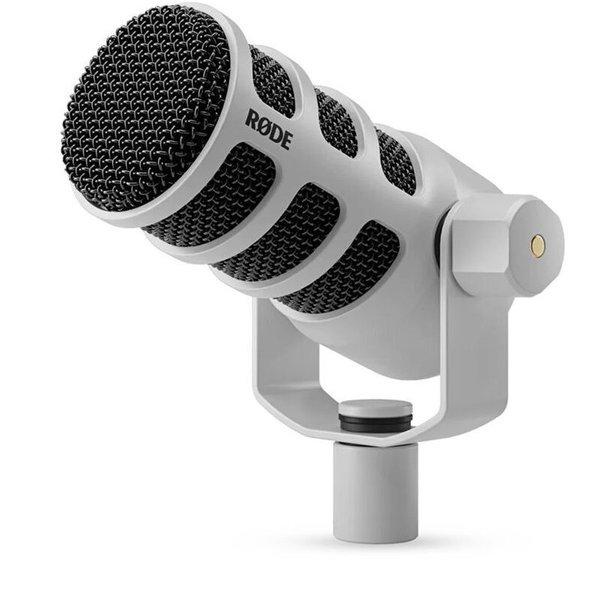 RODE PodMic Broadcast-quality Cardioid Dynamic XLR Microphone - White RODE PodMic Broadcast-quality Cardioid Dynamic XLR Microphone - White