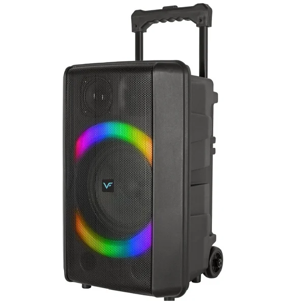 Vinnfier Tango 600 WMV Wireless Bluetooth Trolley Portable Speaker with FM Radio & Dual Wireless Handheld Microphones