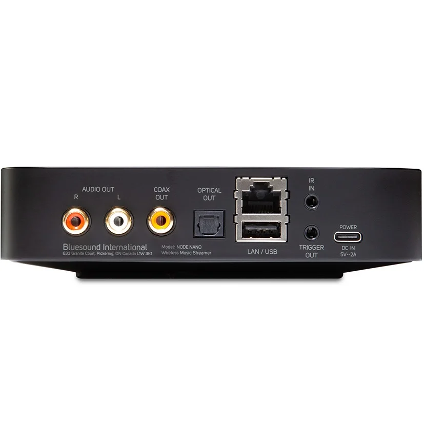 Bluesound NODE NANO MQA Multi-Room Wireless Bluetooth Transceiver & WiFi Network Streamer