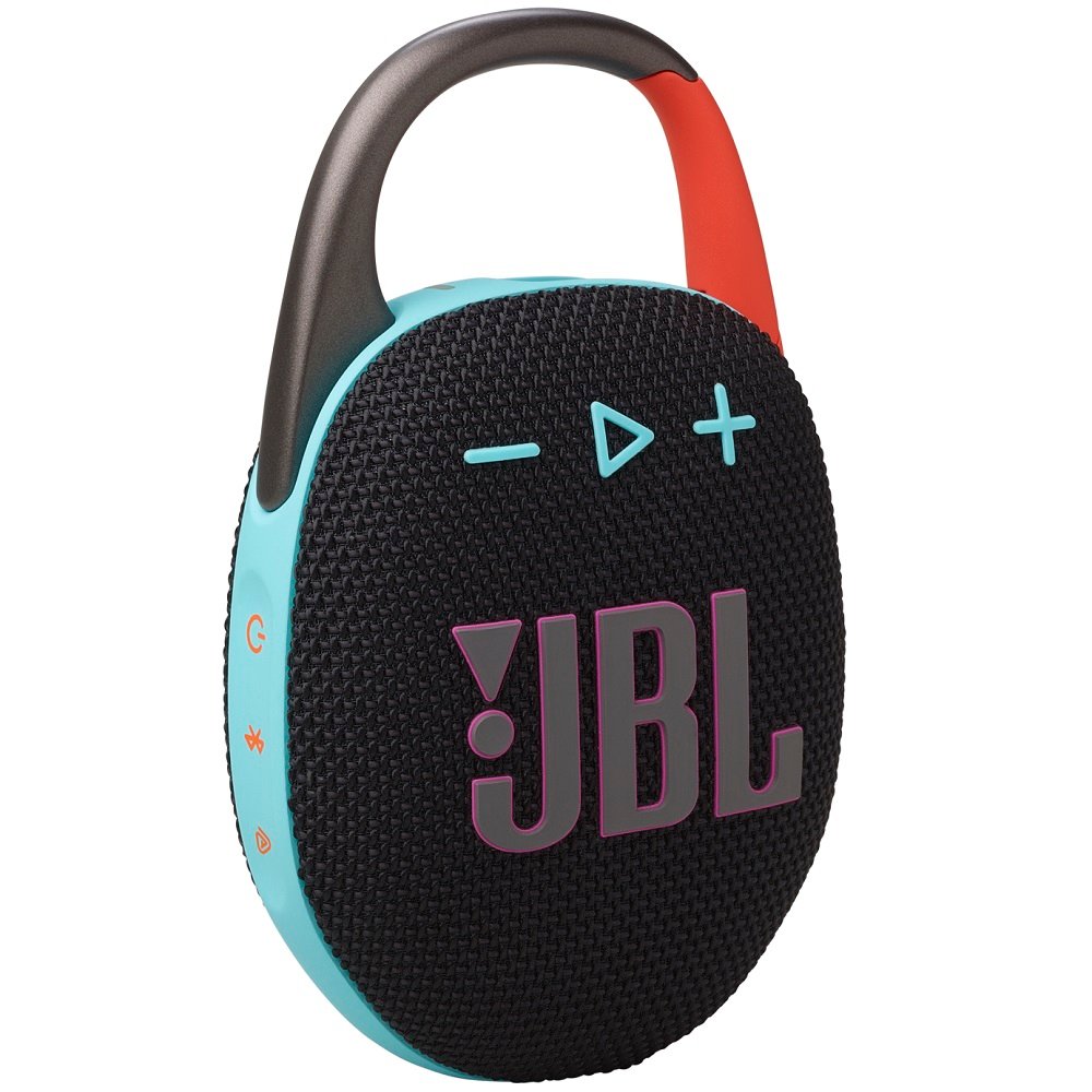 JBL Clip 5 Waterproof Wireless Bluetooth Portable Speaker - Black/Orange 
