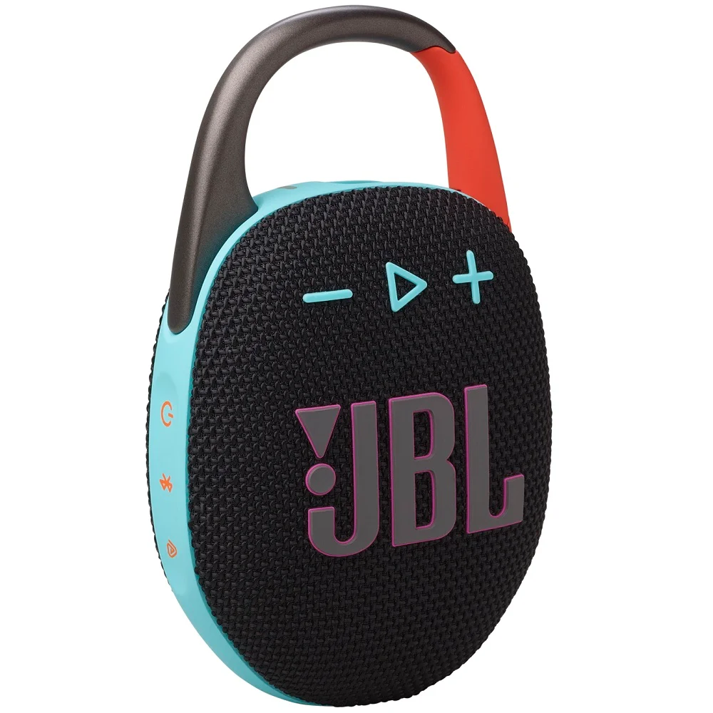 JBL Clip 5 Waterproof Wireless Bluetooth Portable Speaker - Black/Orange 