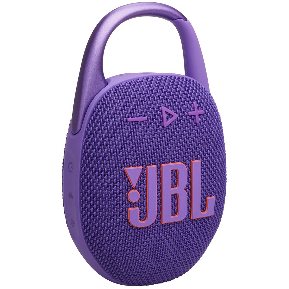 JBL Clip 5 Waterproof Wireless Bluetooth Portable Speaker - Purple 