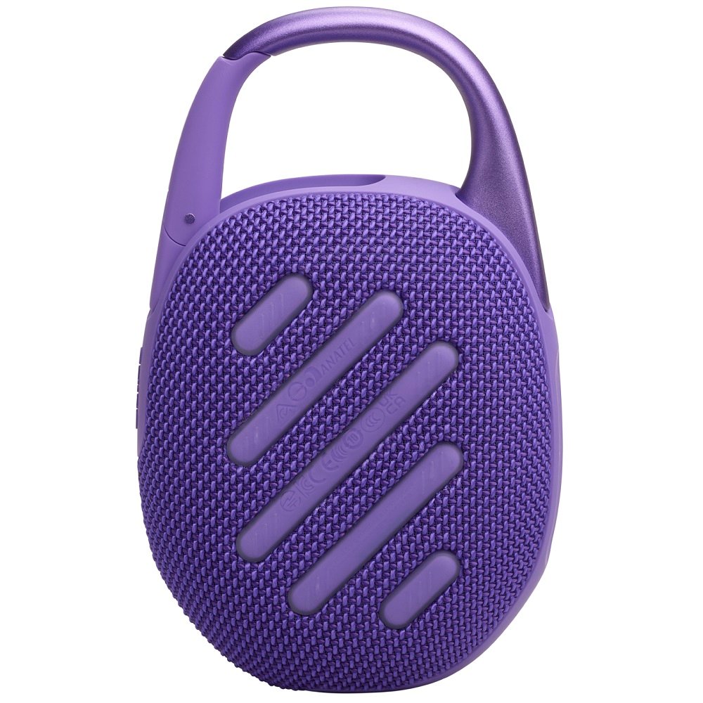 JBL Clip 5 Waterproof Wireless Bluetooth Portable Speaker - Purple 
