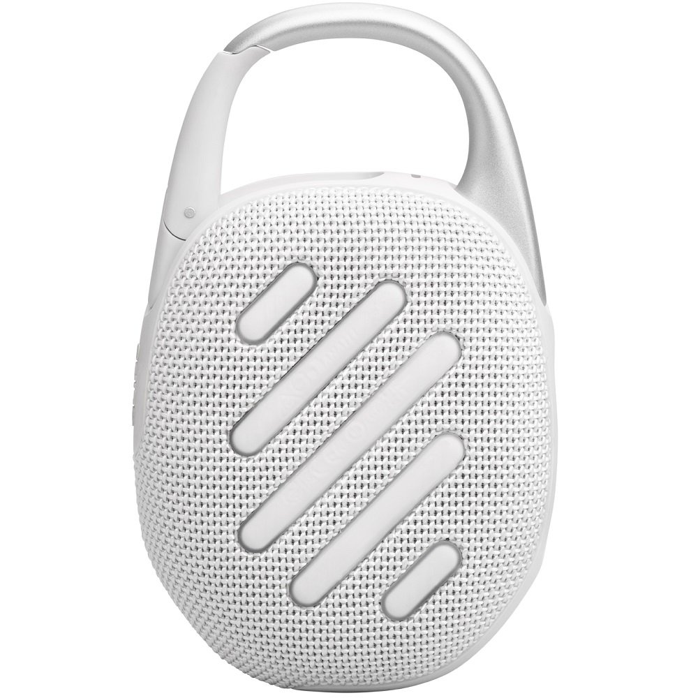 JBL Clip 5 Waterproof Wireless Bluetooth Portable Speaker - White 