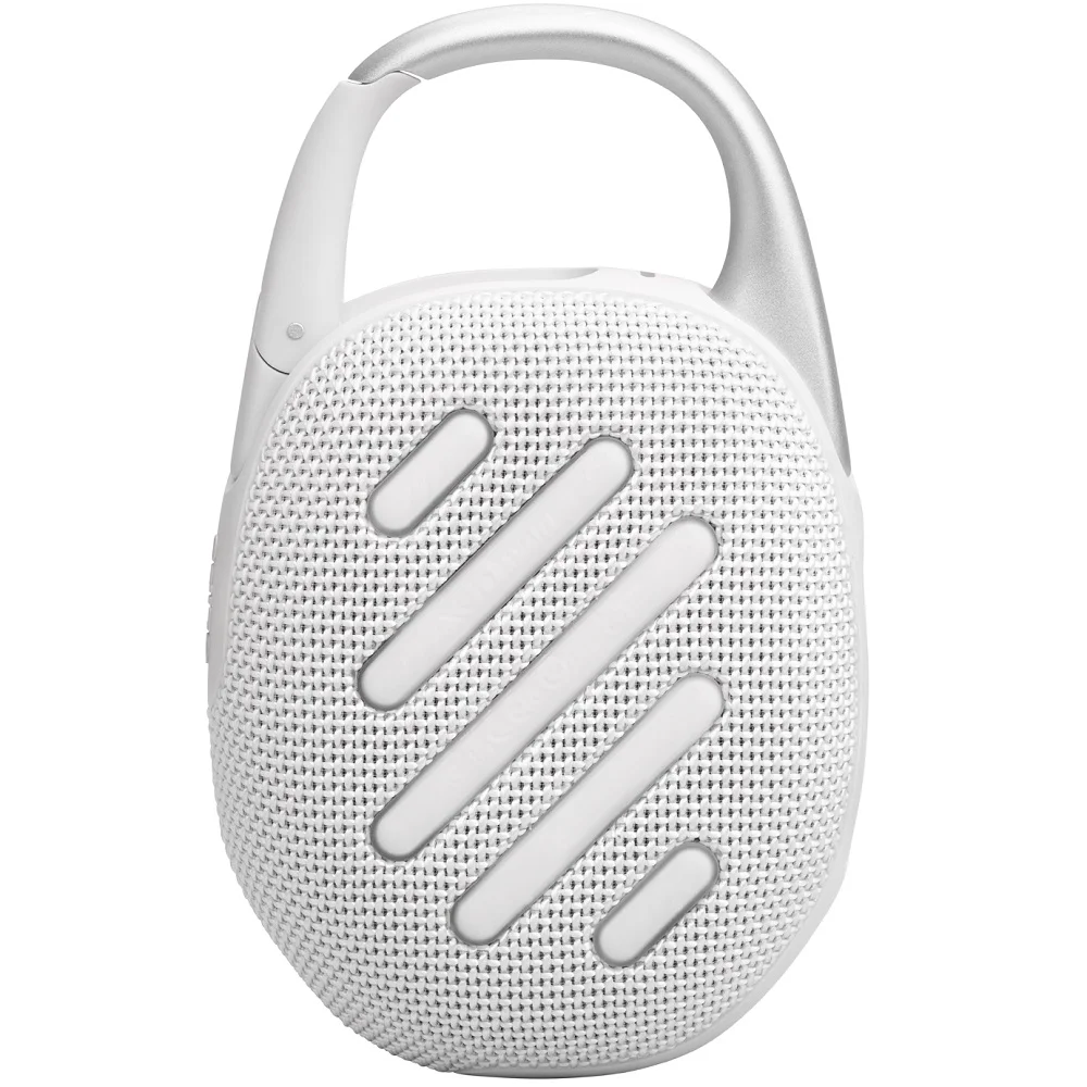 JBL Clip 5 Waterproof Wireless Bluetooth Portable Speaker - White 
