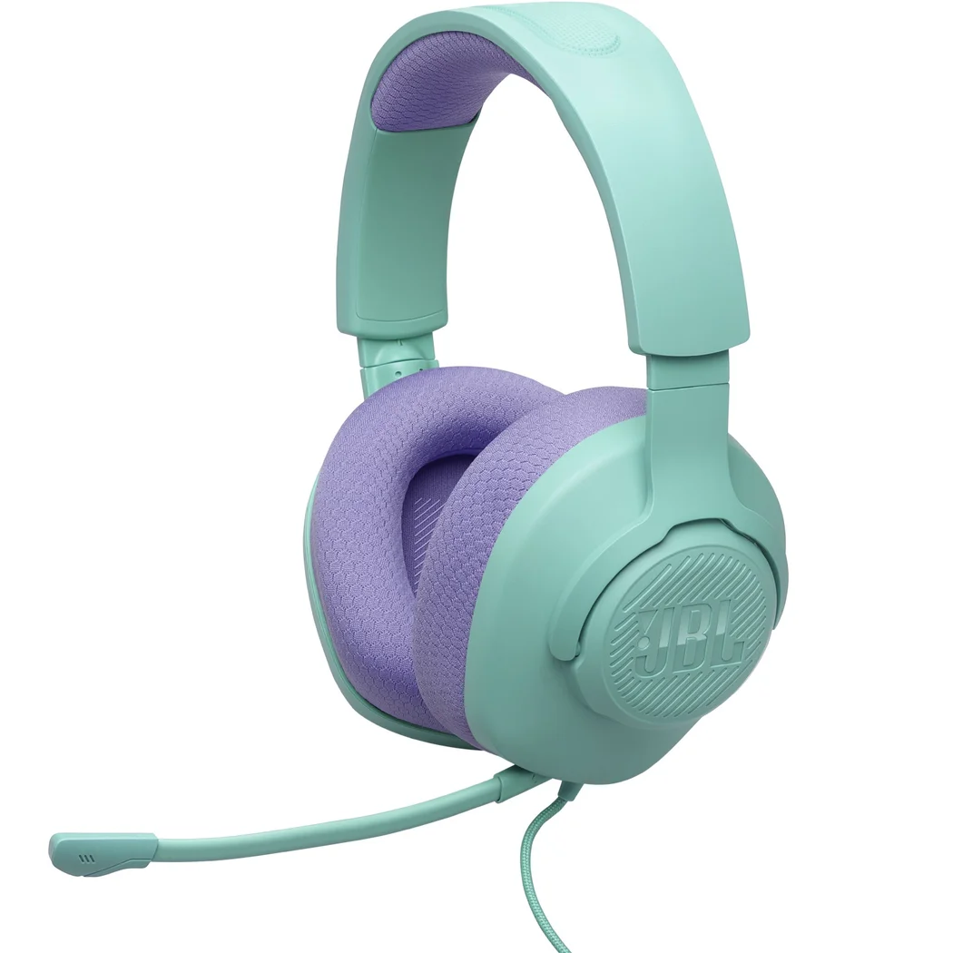 JBL Quantum 100M2 Multi-Platform Over-Ear Gaming Headset with Mic - Cyan