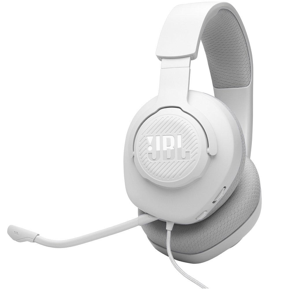 JBL Quantum 100M2 Multi-Platform Over-Ear Gaming Headset with Mic - White