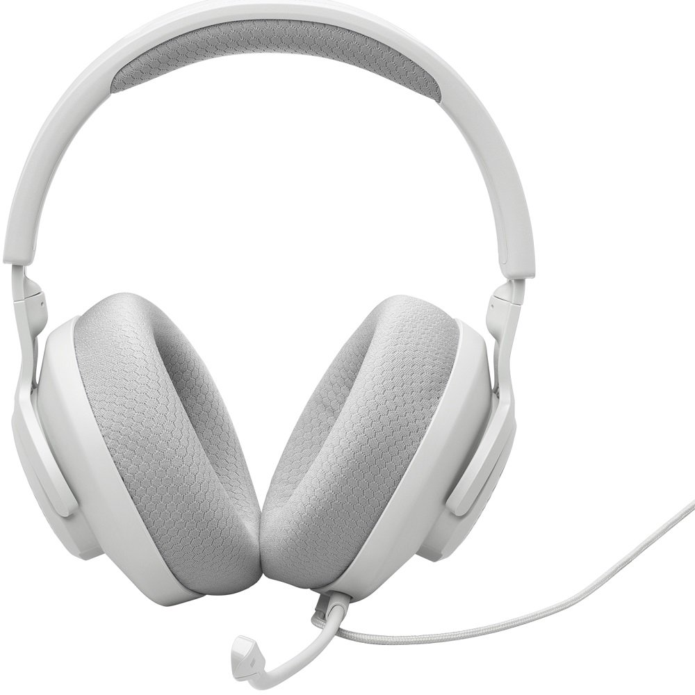 JBL Quantum 100M2 Multi-Platform Over-Ear Gaming Headset with Mic - White