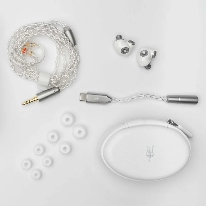 Meze ALBA 10.8mm (1DD) USB-C/3.5mm In-Ear Earphone - White