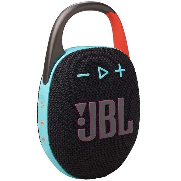 JBL Clip 5 Waterproof Wireless Bluetooth Portable Speaker - Black/Orange 
