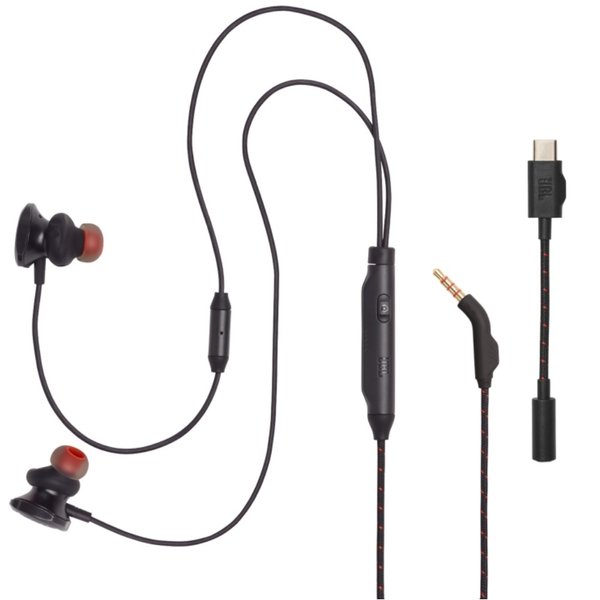 JBL Quantum 50C Multi-Platform In-Ear Earphone with Mic - Black