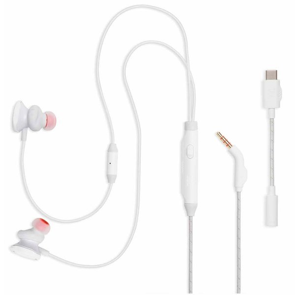JBL Quantum 50C Multi-Platform In-Ear Earphone with Mic - White