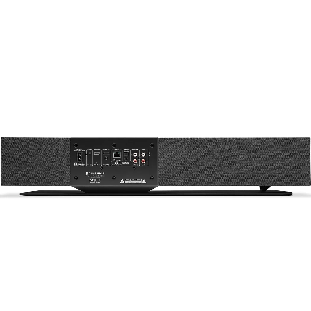Cambridge Audio Evo One Multi-Room Wireless Bluetooth/WiFi Network Soundbar Speaker (with HDMI & Phono) - Walnut