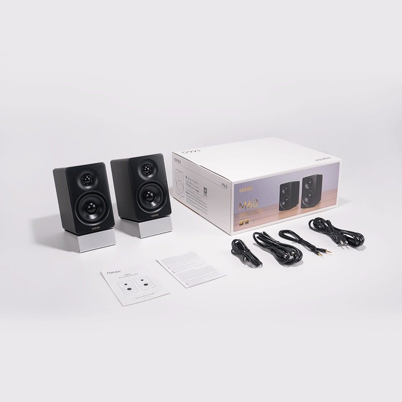 Edifier M60 Wireless Bluetooth Desktop Bookshelf Speakers - Black