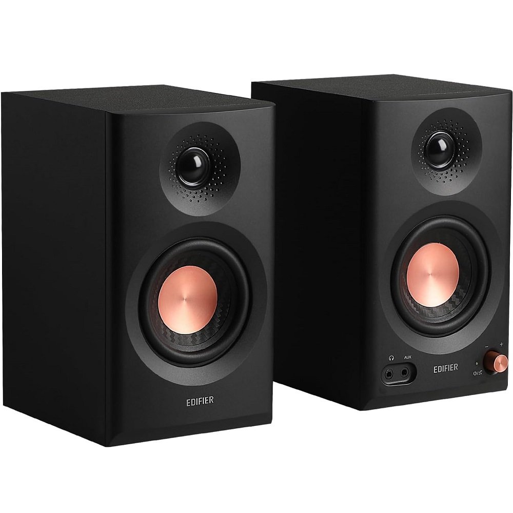 Edifier MR3 Studio Monitoring Wireless Bluetooth Desktop Bookshelf Speakers - Black