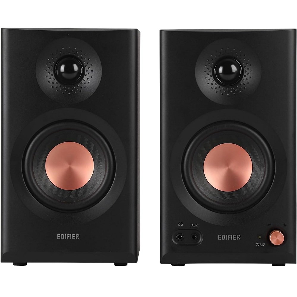 Edifier MR3 Studio Monitoring Wireless Bluetooth Desktop Bookshelf Speakers - Black