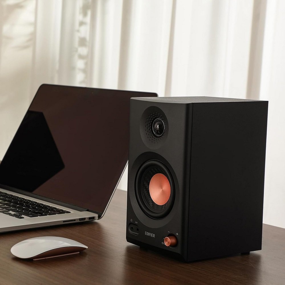 Edifier MR3 Studio Monitoring Wireless Bluetooth Desktop Bookshelf Speakers - Black