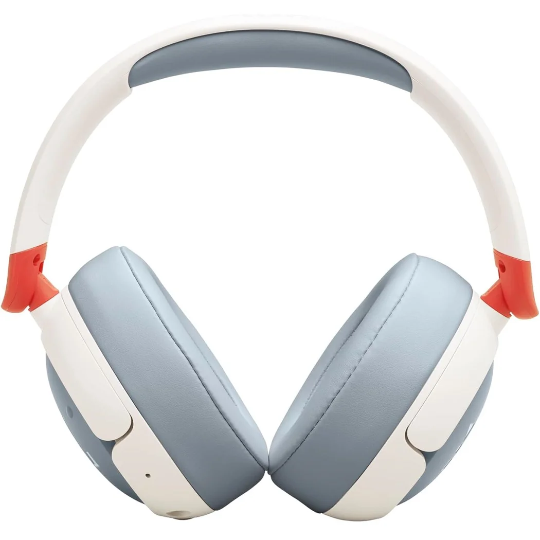 JBL Junior 470NC Wired/Wireless Bluetooth Noise-Cancelling Over-Ear Headphone with Mic for Kids - White