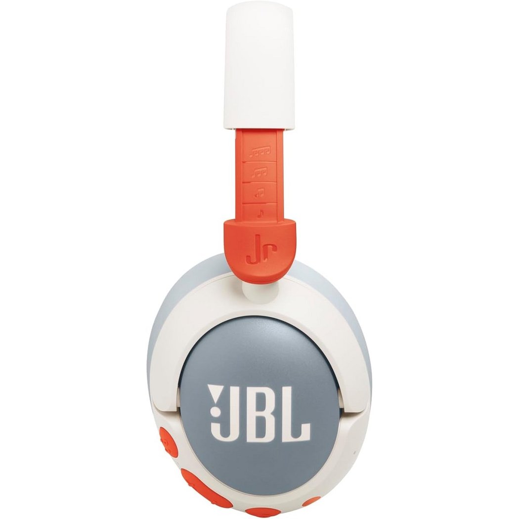 JBL Junior 470NC Wired/Wireless Bluetooth Noise-Cancelling Over-Ear Headphone with Mic for Kids - White