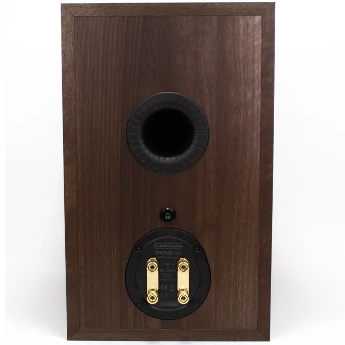 Monitor Audio Bronze 100 2-Way Passive Desktop Bookshelf Speakers - Walnut