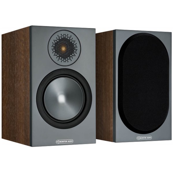 Monitor Audio Bronze 50 2-Way Passive Desktop Bookshelf Speakers - Walnut Monitor Audio Bronze 50 2-Way Passive Desktop Bookshelf Speakers - Walnut