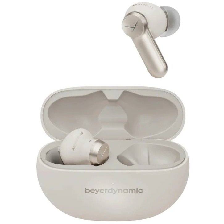Beyerdynamic AMIRON 100 True Wireless Bluetooth Noise-Cancelling In-Ear Earphone with Mic - Cream