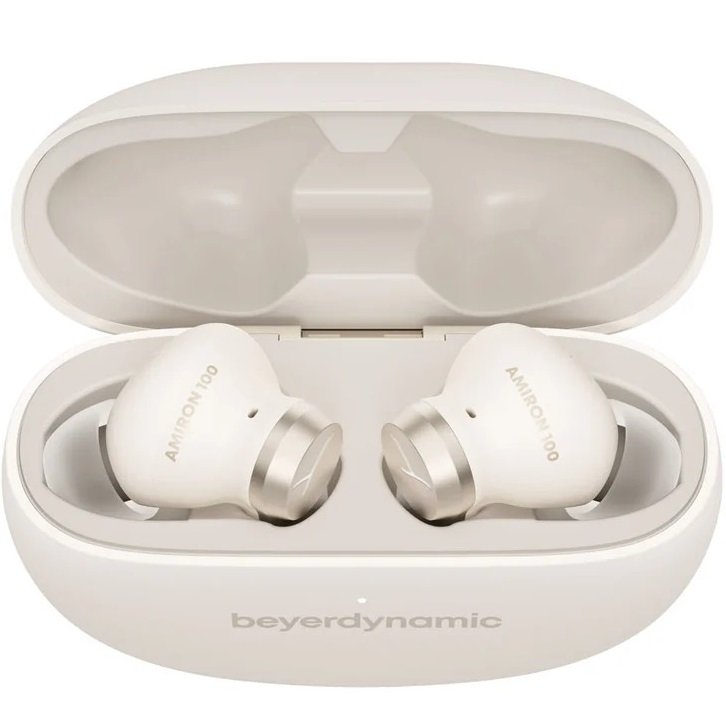 Beyerdynamic AMIRON 100 True Wireless Bluetooth Noise-Cancelling In-Ear Earphone with Mic - Cream