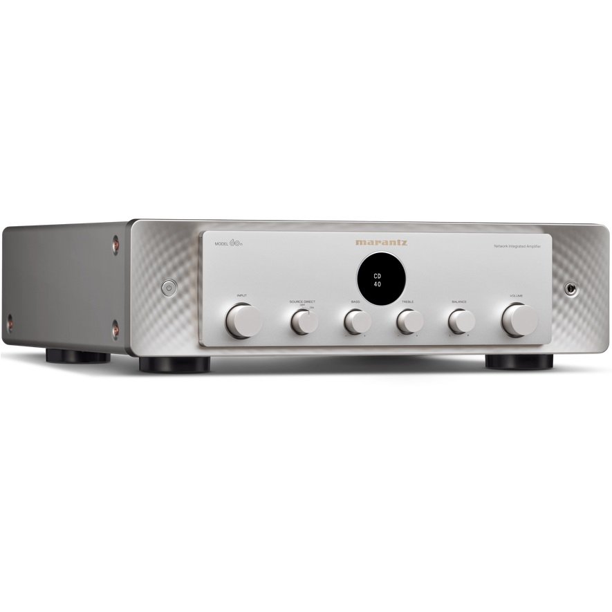 Marantz MODEL 60n Multi-Room Wireless Bluetooth/WiFi Network Streamer & Integrated Amp (with HDMI and Phono Built-In) - Silver