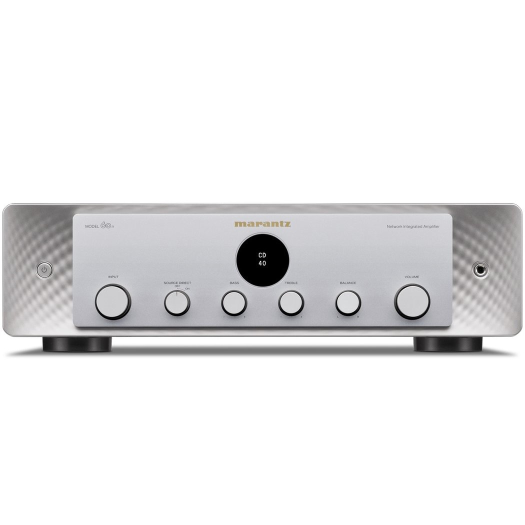 Marantz MODEL 60n Multi-Room Wireless Bluetooth/WiFi Network Streamer & Integrated Amp (with HDMI and Phono Built-In) - Silver