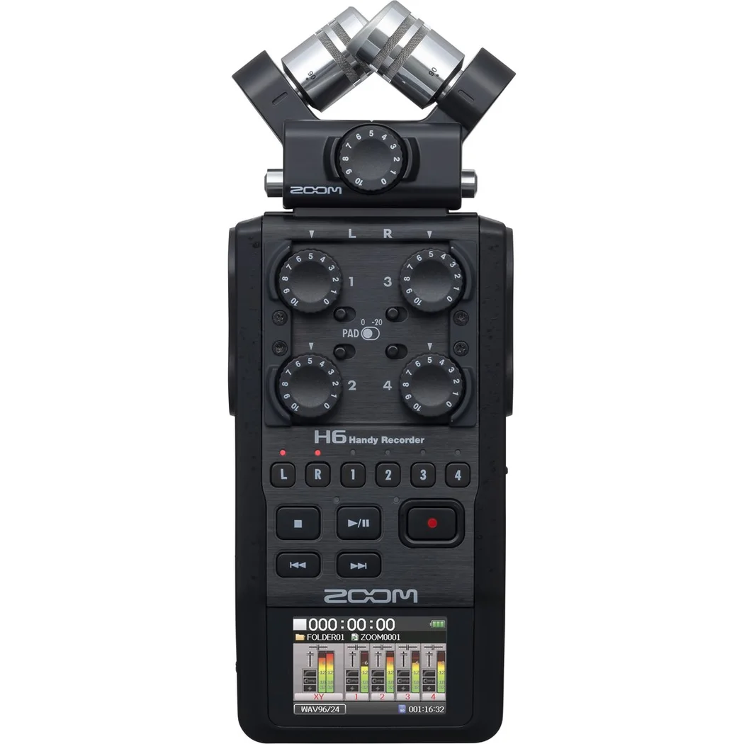 Zoom H6 All Black Audio Recorder