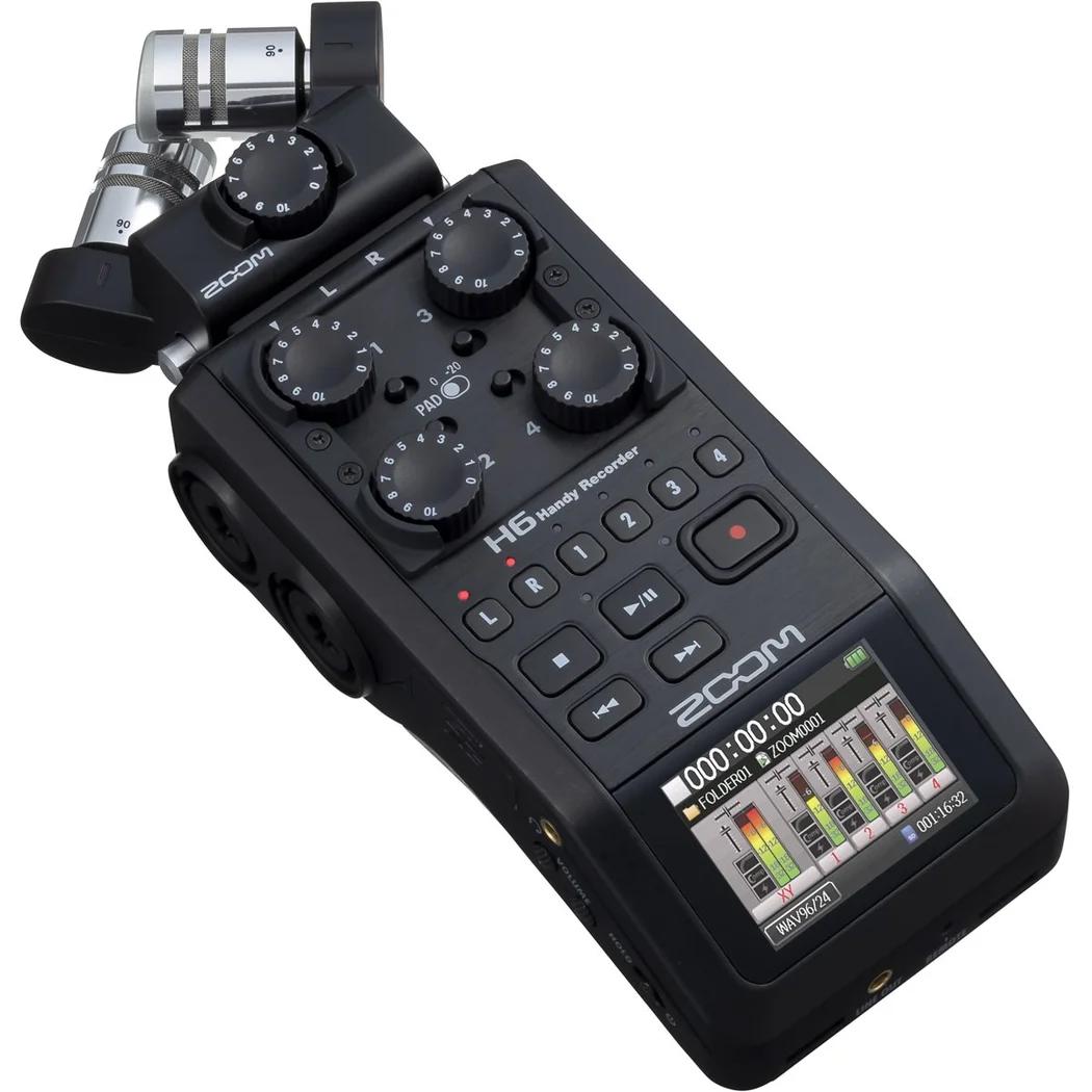 Zoom H6 All Black Audio Recorder