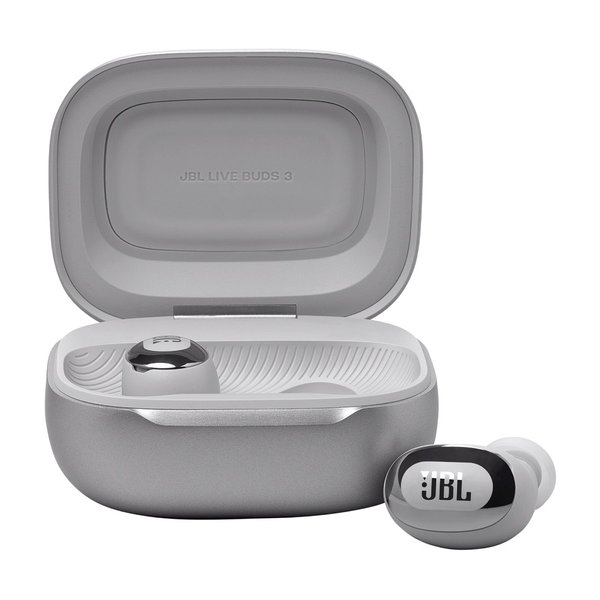JBL Live Buds 3 True Wireless Bluetooth Noise-Cancelling In-Ear Earphone with Mic - Silver JBL Live Buds 3 True Wireless Bluetooth Noise-Cancelling In-Ear Earphone with Mic - Silver