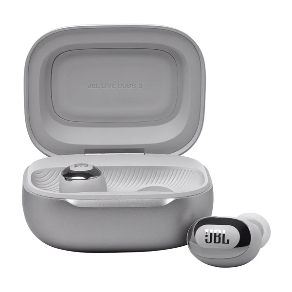 JBL Live Buds 3 True Wireless Bluetooth Noise-Cancelling In-Ear Earphone with Mic - Silver