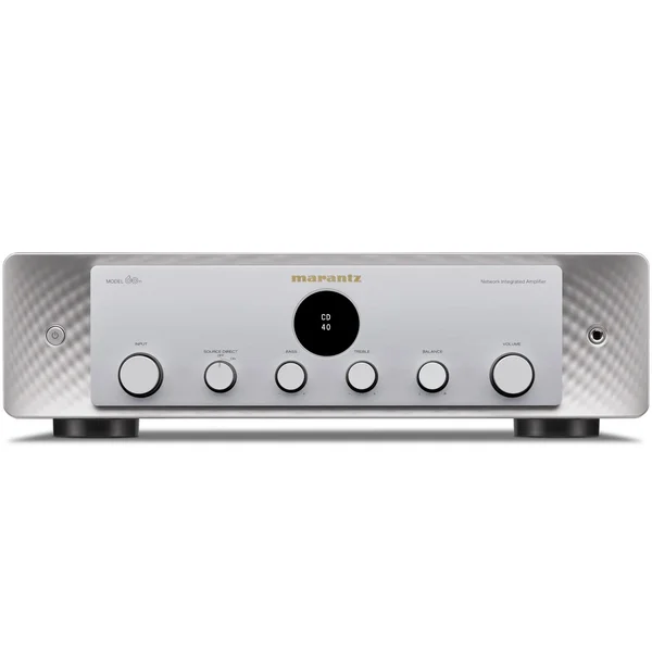 Marantz MODEL 60n Multi-Room Wireless Bluetooth/WiFi Network Streamer & Integrated Amp (with HDMI and Phono Built-In) - Silver
