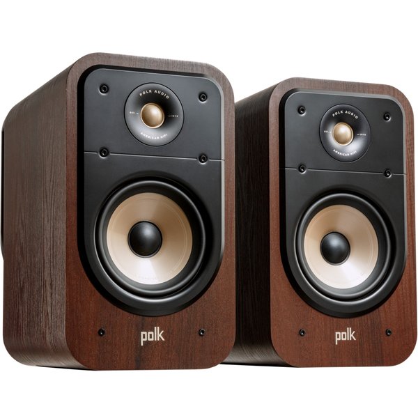 Polk Audio Signature Elite ES20 Passive Desktop Bookshelf Speakers - Walnut