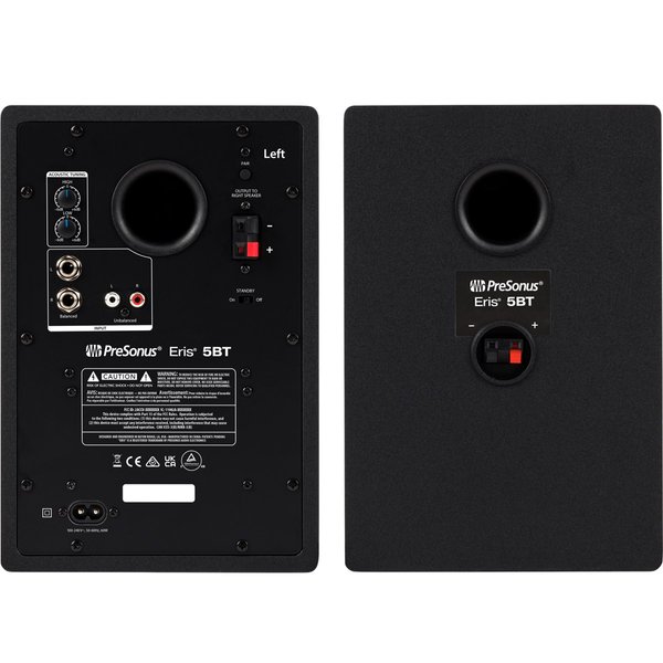 PreSonus Eris 5BT 2nd Gen Wireless Bluetooth Studio Monitoring Desktop Bookshelf Speakers PreSonus Eris 5BT 2nd Gen Wireless Bluetooth Studio Monitoring Desktop Bookshelf Speakers