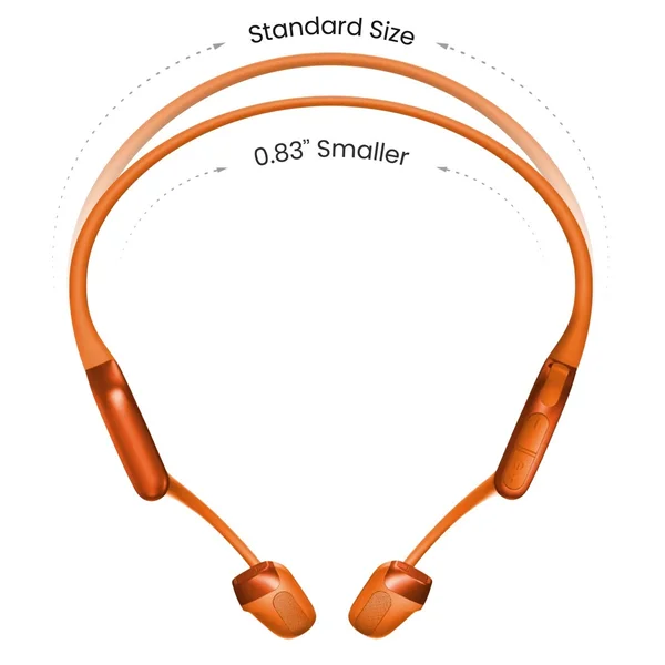 Shokz OpenRun Pro 2 Mini Wireless Bluetooth Bone Conduction Headphone with Mic - Orange