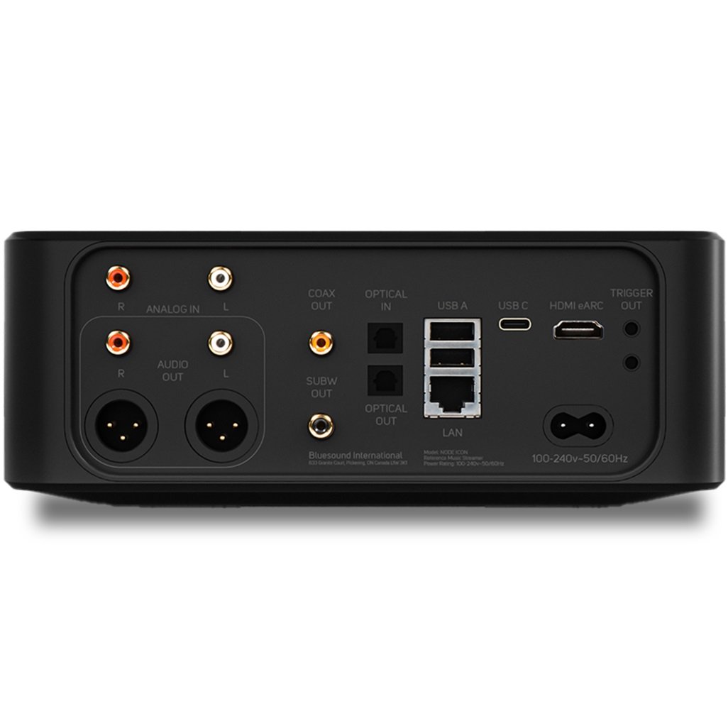 Bluesound NODE ICON MQA Multi-Room Wireless Bluetooth/WiFi Network Streamer Pre-Amplifier, Digital DAC & Headphone Amp (w/ HDMI)