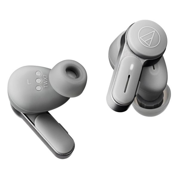 Audio-Technica ATH-TWX7 True Wireless Bluetooth Noise-Cancelling In-Ear Earphone with Mic - Stone Grey Audio-Technica ATH-TWX7 True Wireless Bluetooth Noise-Cancelling In-Ear Earphone with Mic - Stone Grey