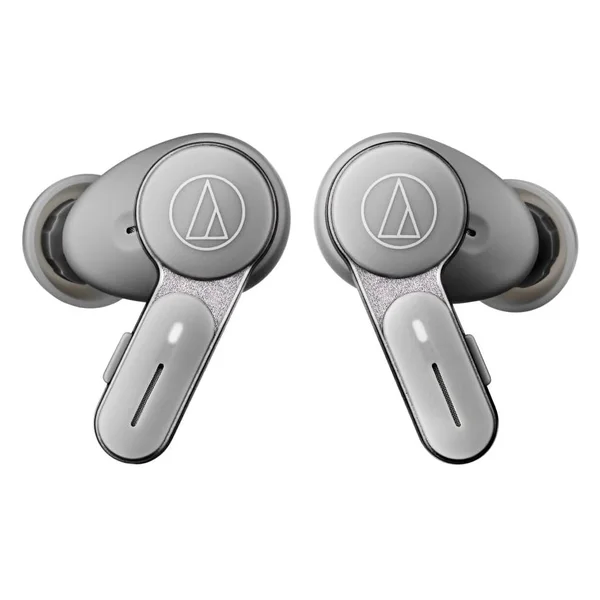 Audio-Technica ATH-TWX7 True Wireless Bluetooth Noise-Cancelling In-Ear Earphone with Mic - Stone Grey