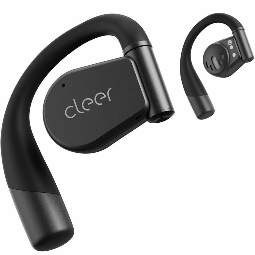 Cleer ARC 3 Dolby Atmos Waterproof True Wireless Bluetooth Air Conduction Open-Ear Earphone with Mic - Black