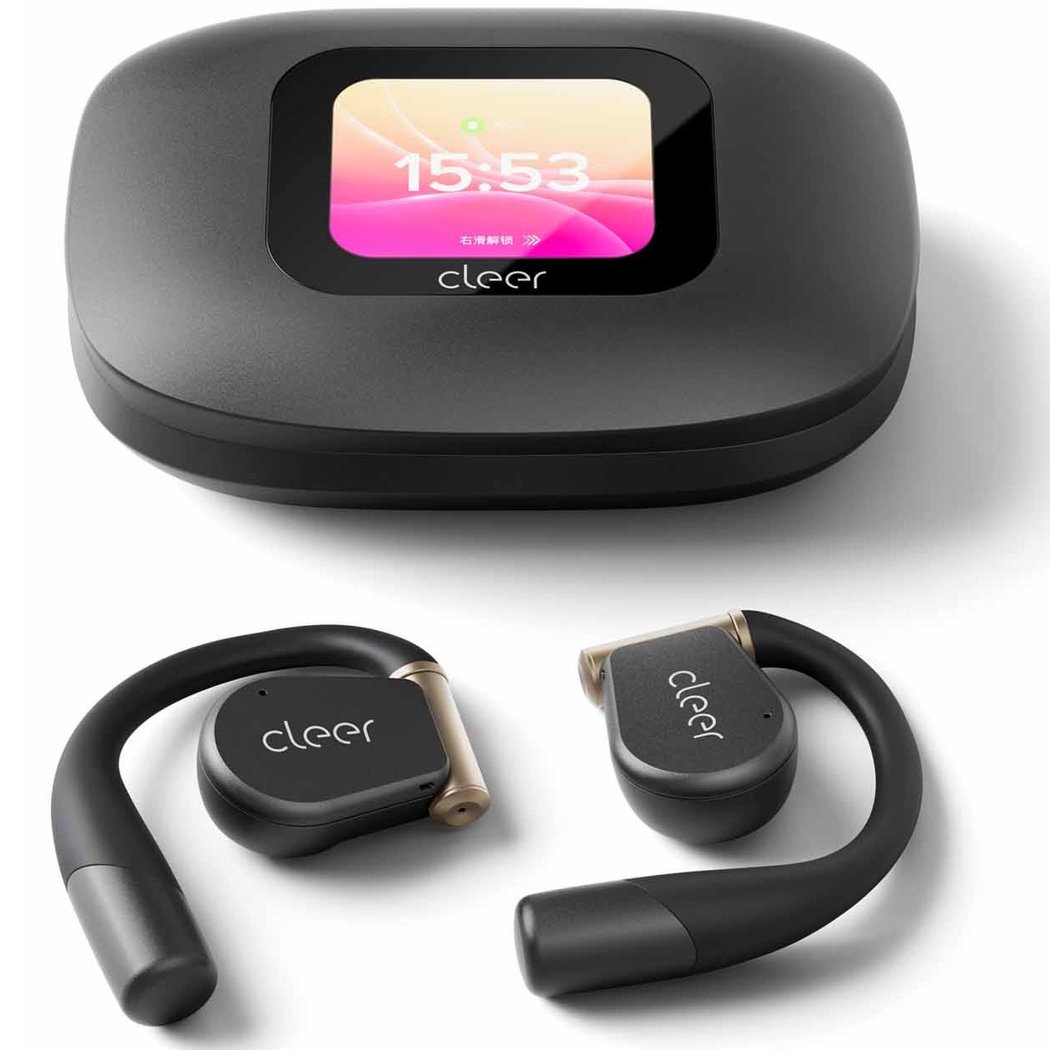 Cleer ARC 3 Dolby Atmos Waterproof True Wireless Bluetooth Air Conduction Open-Ear Earphone with Mic - Black/Gold