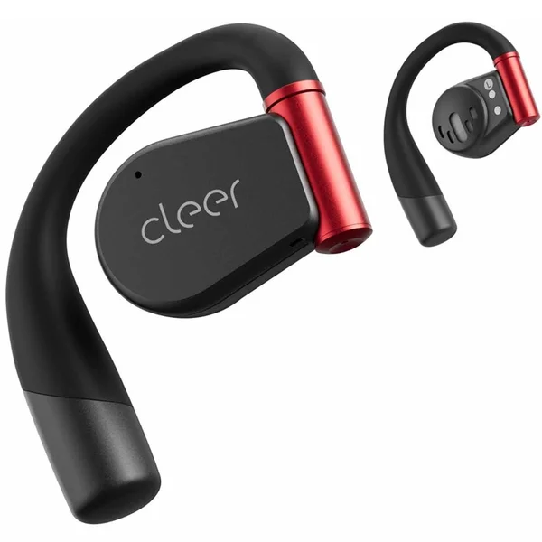 Cleer ARC 3 Dolby Atmos Waterproof True Wireless Bluetooth Air Conduction Open-Ear Earphone with Mic - Black/Red