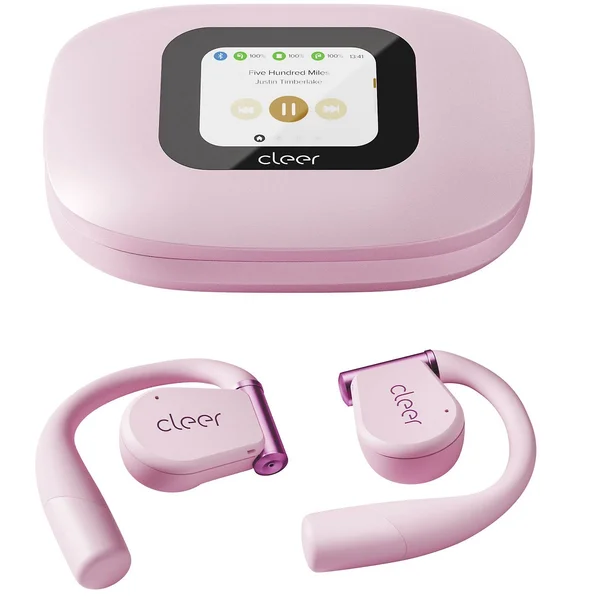 Cleer ARC 3 Dolby Atmos Waterproof True Wireless Bluetooth Air Conduction Open-Ear Earphone with Mic - Pink