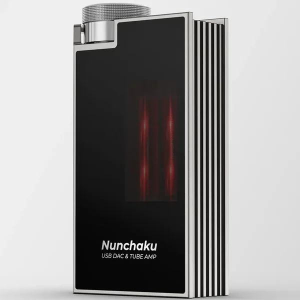 iBasso Nunchaku Type-C USB to 3.5/4.4mm Balanced DAC & Vacuum Tube Headphone Amplifier Adapter - Grey